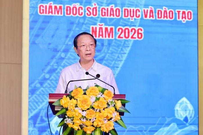 Thứ trưởng Thường trực Phạm Ngọc Thưởng phát biểu tại Hội nghị.