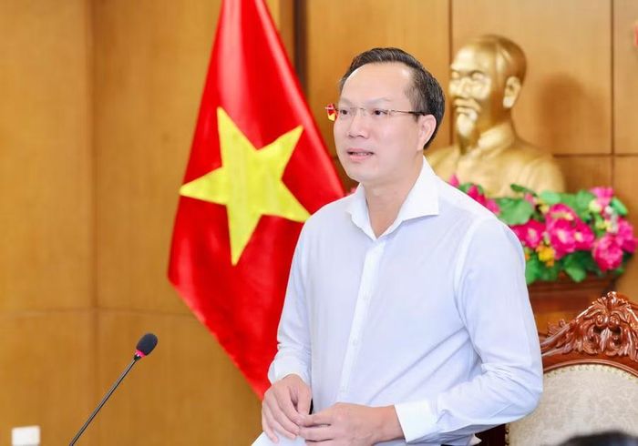 Thứ trưởng Đoàn Trung Kiên phát biểu khai mạc hội nghị.