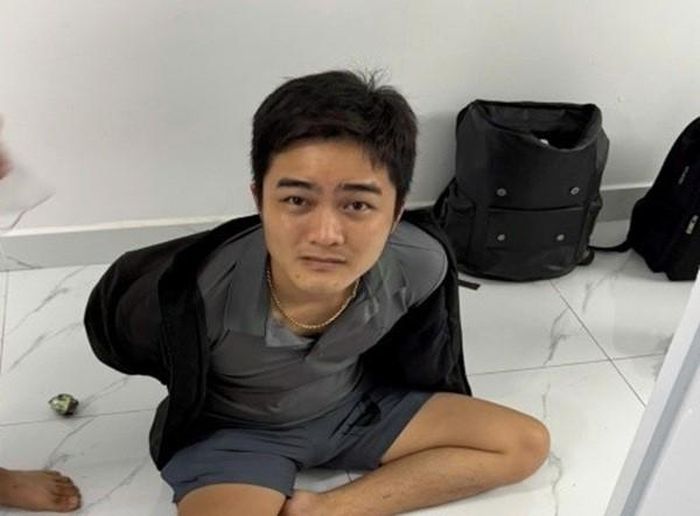 Đối tượng Sang khi bị bắt. (Ảnh:CACC)
