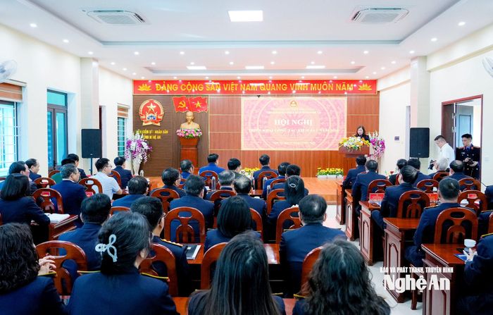 Viện Kiểm sát nhân dân tỉnh tổ chức hội nghị triển khai công tác kiểm sát năm 2026. Ảnh: Phạm Bằng