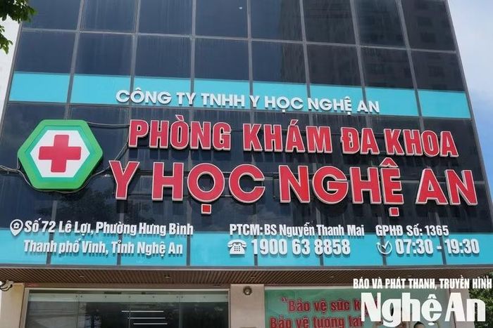 Phòng khám Đa khoa Y học Nghệ An. Ảnh: Trọng Tuấn