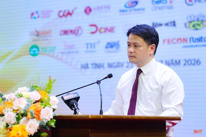 Cục trưởng Cục Điện ảnh Đặng Trần Cường phát biểu khai mạc.