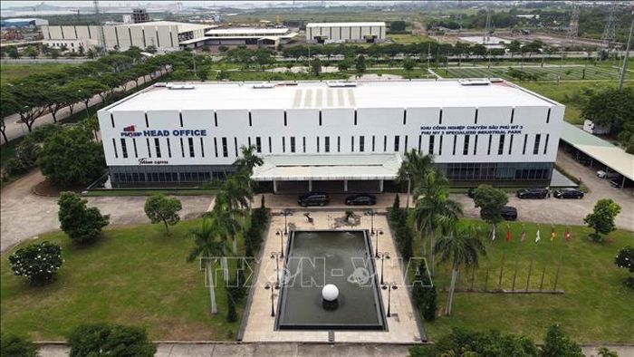 Trụ sở Công ty Cổ phần Thanh Bình Phú Mỹ tại KCN chuyên sâu Phú Mỹ 3. Ảnh: Đoàn Mạnh Dương/TTXVN