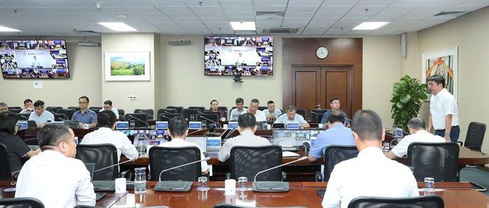 Tổng giám đốc EVN kết luận cuộc họp. Ảnh: Văn Xuyên/Bnews.vn/Vnanet.vn