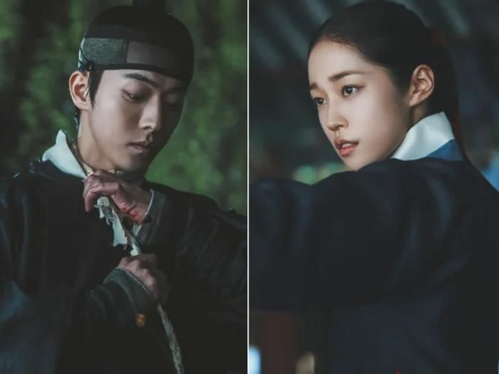 Nam Joo Hyuk và Roh Yoon Seo trở thành tâm điểm bàn luận với màn kết hợp trong tác phẩm cổ trang - kinh dị của Netflix. Ảnh: Netflix.