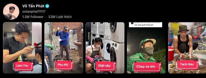 Võ Tấn Phát liên tục xuất hiện trong những đoạn video và hình ảnh trải nghiệm nhiều công việc khác nhau khiến mạng xã hội dậy sóng.