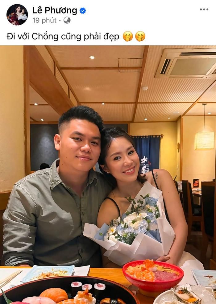 Dòng trạng thái của Lê Phương bên chồng nhận nhiều sự quan tâm. Ảnh: Chụp màn hình.