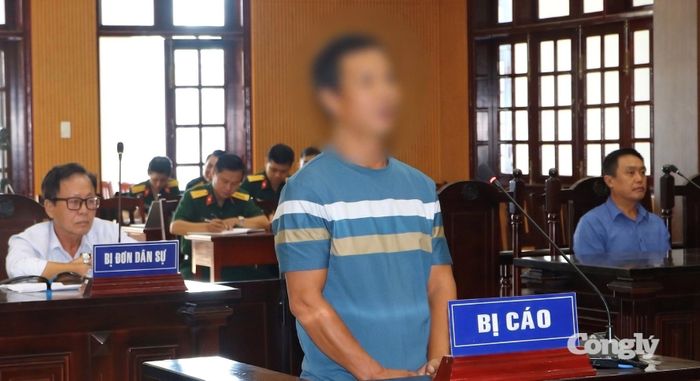 Bị cáo Nguyễn Văn Đông tại phiên tòa