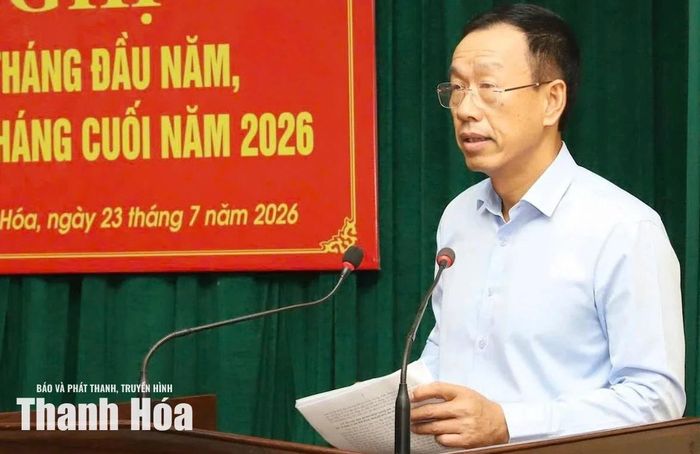 Phó Chủ tịch UBND tỉnh Lê Quang Hùng phát biểu chỉ đạo tại hội nghị.