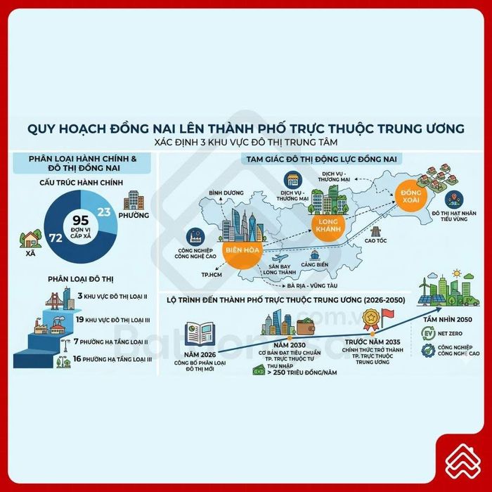 Thành phố Đồng Nai được xác định giữ vai trò cửa ngõ chiến lược của vùng kinh tế trọng điểm phía Nam, gắn kết chặt chẽ với các vùng Đông Nam Bộ, duyên hải Nam Trung Bộ, Tây Nguyên, đồng bằng sông Cửu Long, cũng như khu vực và quốc tế.