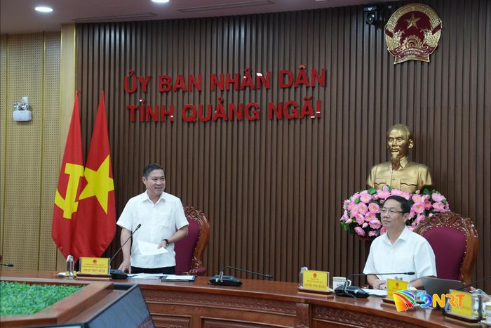 Phó Chủ tịch UBND thành phố Đà Nẵng Phan Thái Bình phát biểu tại buổi làm việc. Ảnh: HỒ QUÂN