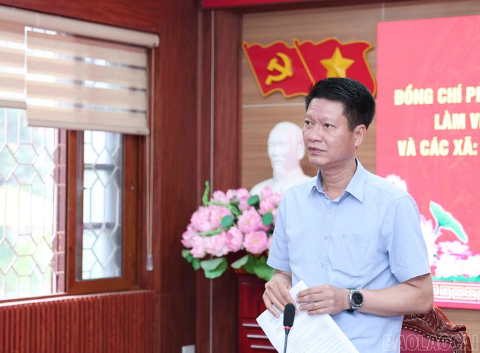  Đồng chí Nguyễn Thế Phước đề nghị cấp ủy, chính quyền 6 xã, phường tập trung đẩy nhanh giải ngân vốn đầu tư công, hoàn thành thu ngân sách nhà nước và các chỉ tiêu, kế hoạch năm 2026. 