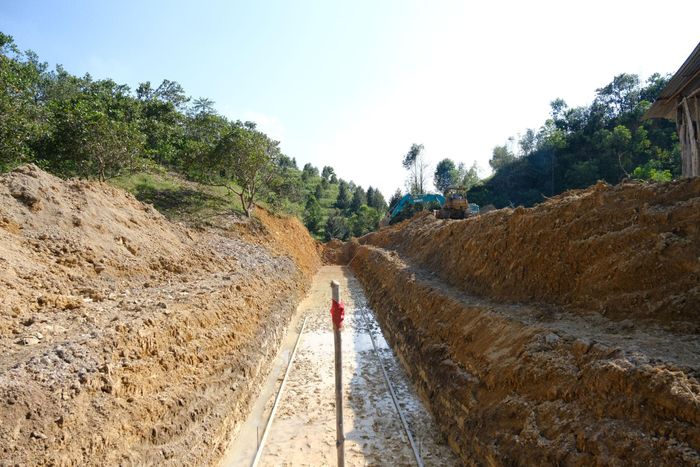 Sau 4 tháng triển khai, dự án hệ thống kênh mương hồ Đạ Sị đang bước vào giai đoạn tăng tốc
