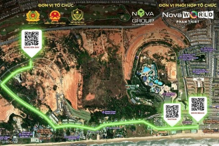 Sơ đồ vị trí các khu vực thi đấu Cúp Bắn súng mùa Hạ 2026 tại NovaWorld Phan Thiet