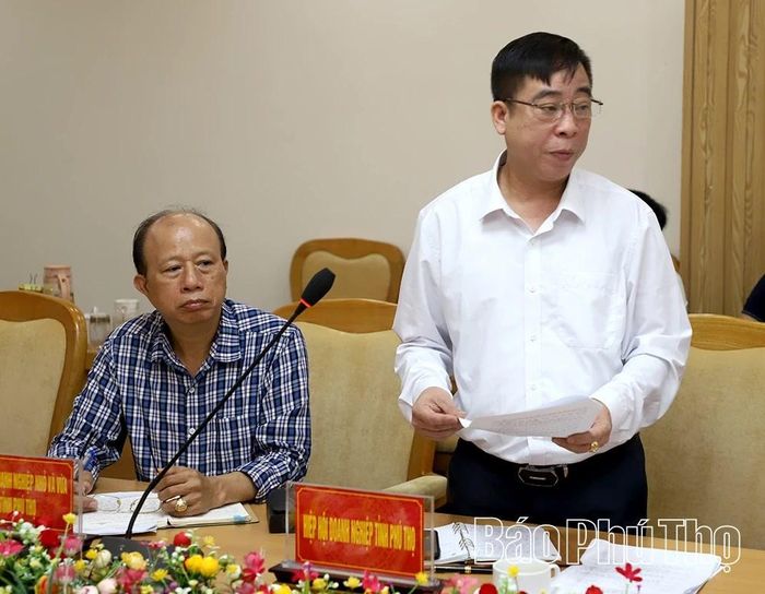 Lãnh đạo Hiệp hội Doanh nghiệp và Hiệp hội Doanh nghiệp nhỏ và vừa tỉnh tham gia đóng góp ý kiến vào dự thảo Luật.