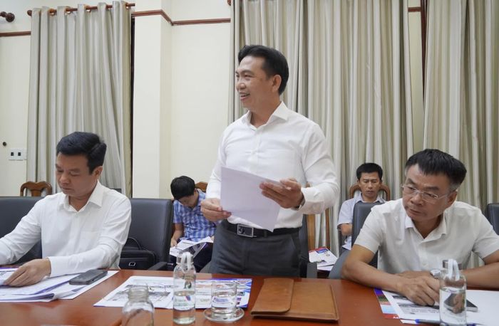 Đại diện lãnh đạo Sở Khoa học-Công nghệ phát biểu tại buổi làm việc - Ảnh: H.L