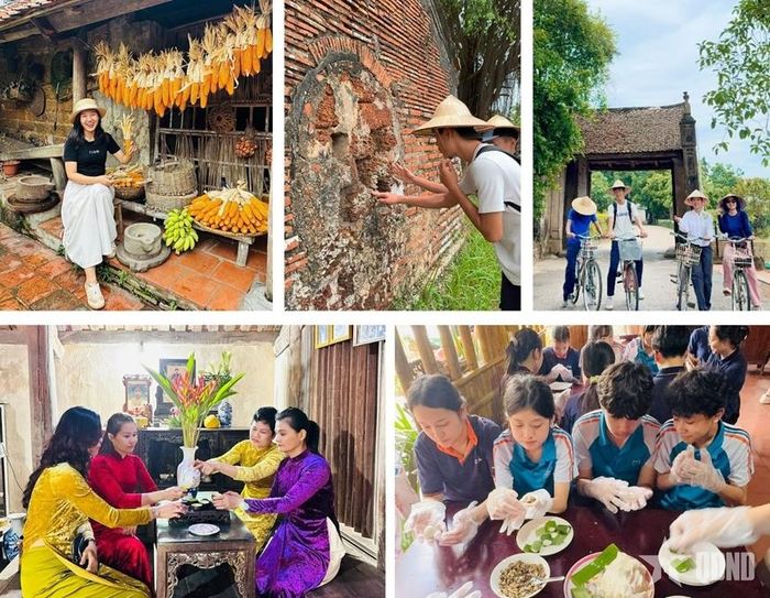 Trải nghiệm thú vị tại làng cổ Đường Lâm. Ảnh: HÀ HƯƠNG