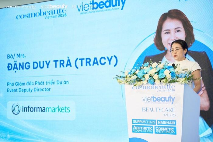 Bà Tracy Đặng, đại diện Ban tổ chức Informa Markets Việt Nam: ngành làm đẹp thế giới đang bước vào giai đoạn chuyển mình mạnh mẽ
