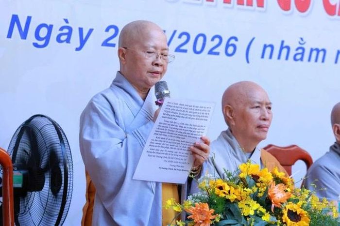 Ni trưởng Thích nữ Như Thảo tại trường hạ Ni viện Thiện Hòa