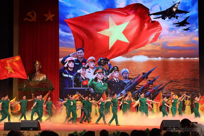 Một tiết mục văn nghệ tại Hội nghị. Ảnh: VGP/Nhật Bắc.