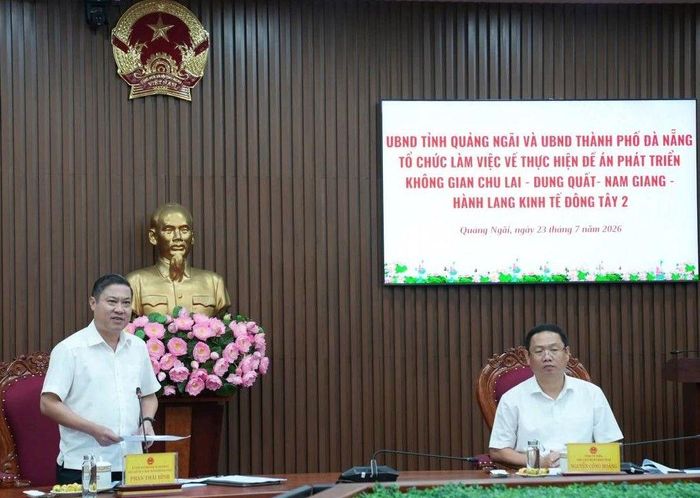 Ông Phan Thái Bình - Phó Chủ tịch UBND TP. Đà Nẵng phát biểu tại buổi làm việc.