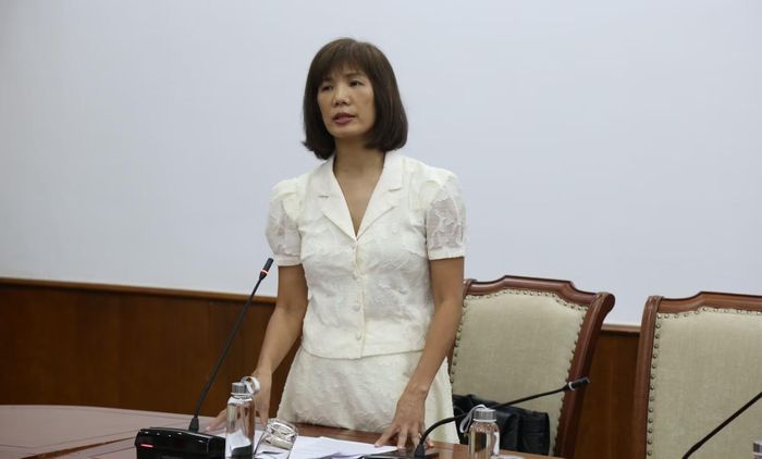 Phó Cục trưởng Cục Phát thanh, Truyền hình và Thông tin điện tử Nguyễn Thị Thanh Huyền thông tin những điểm mới nổi bật của dự thảo.