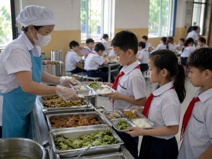 Hà Nội siết quy trình bữa ăn bán trú, yêu cầu truy xuất nguồn gốc thực phẩm. (Ảnh minh họa)