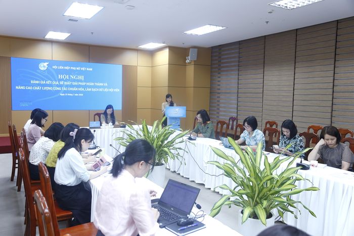Toàn cảnh Hội nghị tại điểm cầu trụ sở TW Hội LHPN Việt Nam. Nguồn: Cổng TTĐT Hội LHPN Việt Nam