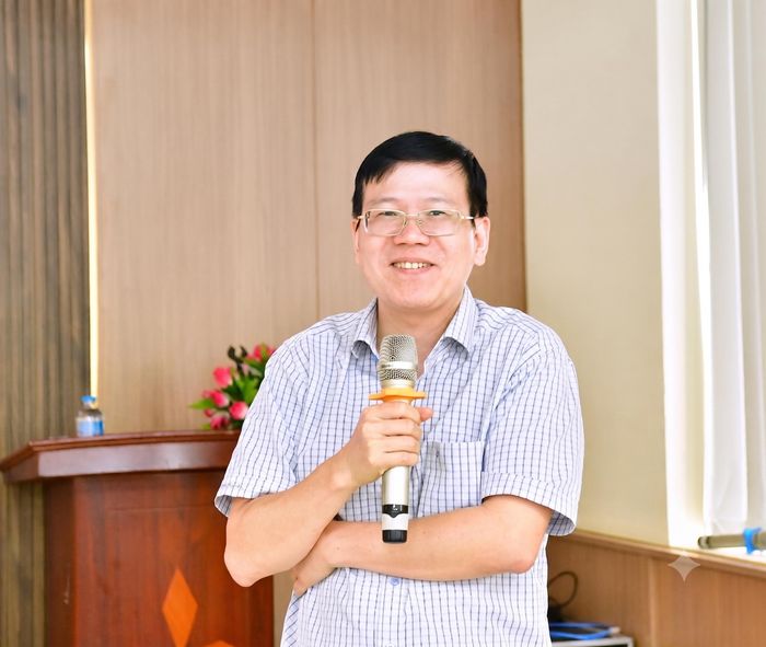 TS. NGUYỄN HỮU HIỂU - Trường Đào tạo và Bồi dưỡng nghiệp vụ kiểm toán. Ảnh: N.Ly
