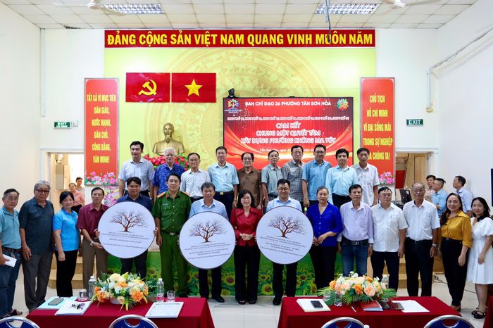 Phường Tân Sơn Hòa thể hiện khí thế quyết tâm xây dựng phường không ma túy vào năm 2030