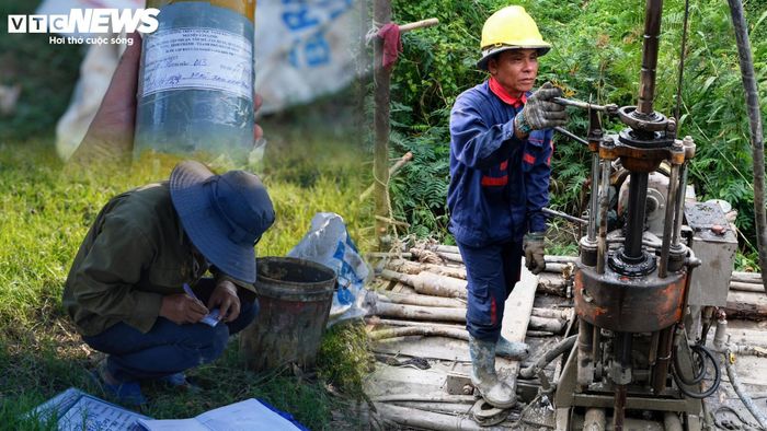 Hàng chục công nhân cùng nhiều máy móc chuyên dụng đang triển khai đồng loạt các mũi khoan khảo sát địa chất dọc đại lộ Nguyễn Văn Linh nhằm phục vụ công tác chuẩn bị đầu tư dự án đường trên cao dọc Vành đai 2 phía Nam - một trong những công trình giao thông trọng điểm kết nối khu Nam với cửa ngõ phía Tây TP.HCM.