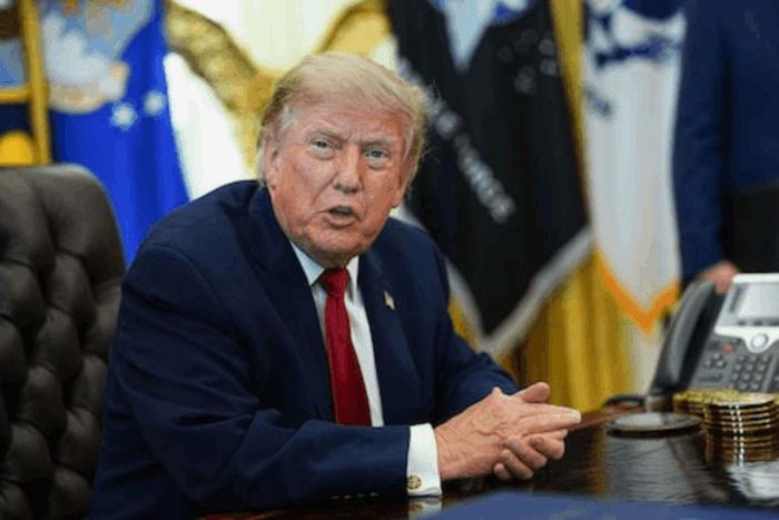 Tổng thống Mỹ Donald Trump. Ảnh chụp từ video của Reuters
