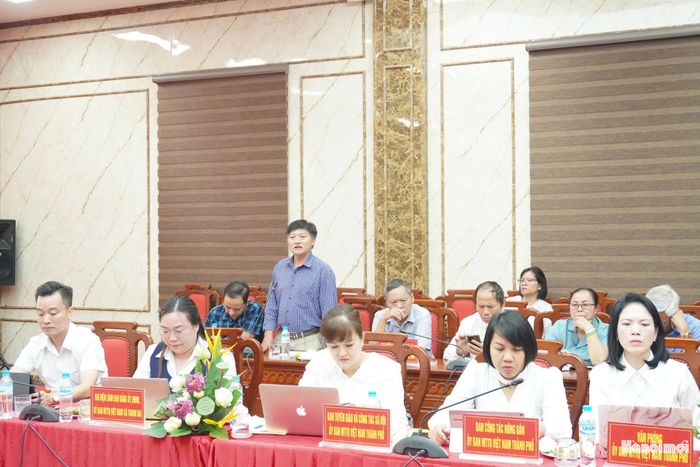 Đại diện các HTX chia sẻ, trao đổi tại hội nghị. Ảnh: Lê Dung