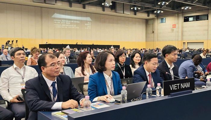 Đoàn Việt Nam tham dự kỳ họp. Ảnh: Bộ Ngoại giao cung cấp