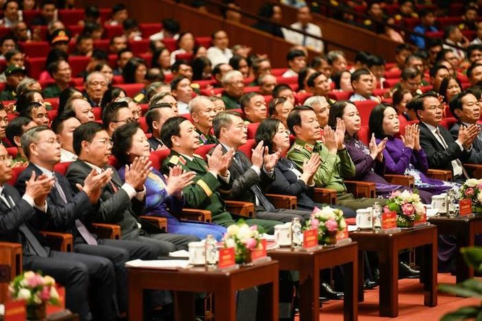 Lãnh đạo Đảng, Nhà nước dự Hội nghị tri ân người có công với cách mạng toàn quốc 2026.Ảnh: Như Ý