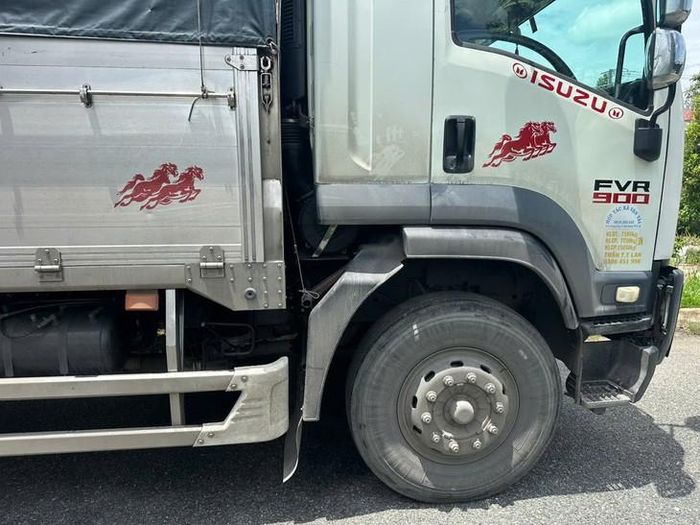 Chiếc xe trong vụ tai nạn. Ảnh: Công an tỉnh An Giang