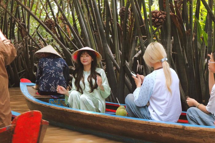  Gen Z là tệp khách đến cồn Thới Sơn đông nhất thời gian qua. Ảnh: Trúc Hồ. 