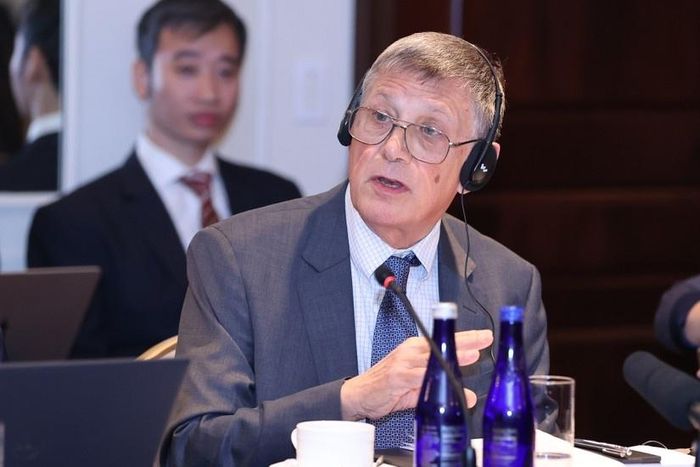  GS. David Dapice, Giáo sư danh dự ngành Kinh tế tại Đại học Tufts (Massachusetts, Mỹ). Ảnh: VGP. 