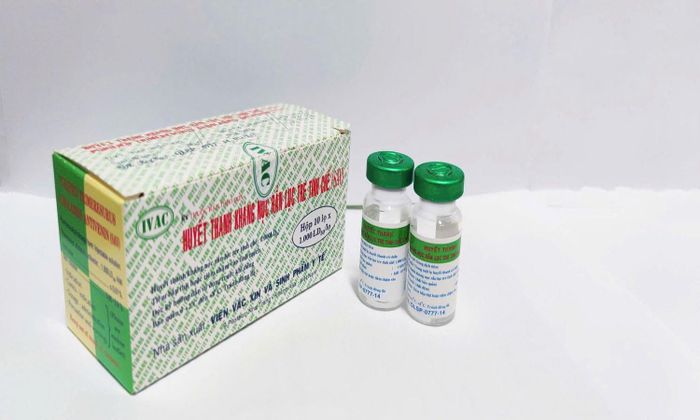  Huyết thanh kháng nọc rắn lục tre tinh chế. Ảnh: IVAC. 