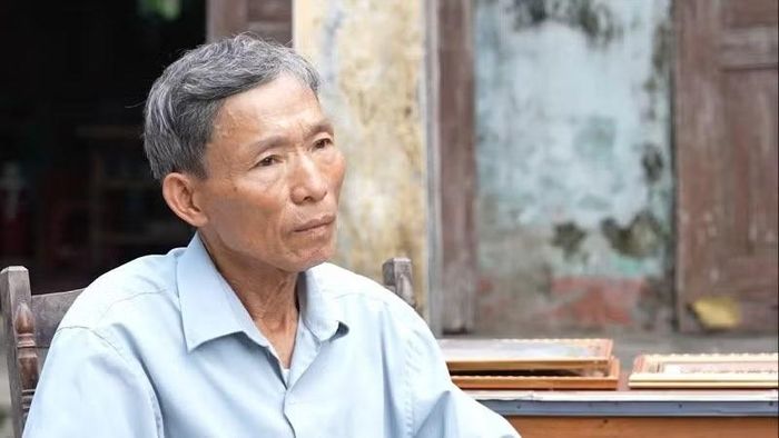 Ông Trần Văn Sang, em trai của liệt sĩ Trần Văn Vích.
