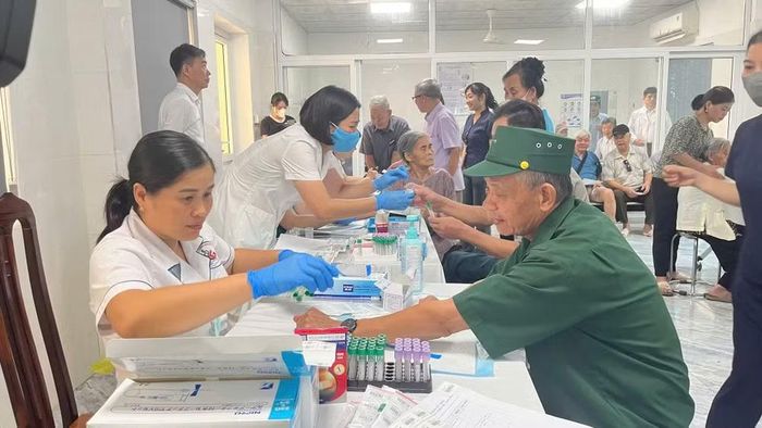 Hoạt động chăm lo sức khỏe cho thương, bệnh binh, gia đình chính sách được địa phương thực hiện hiệu quả.