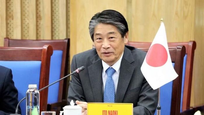 Ngài Ito Naoki, Đại sứ Đặc mệnh toàn quyền Nhật Bản tại Việt Nam phát biểu tại cuộc làm việc.