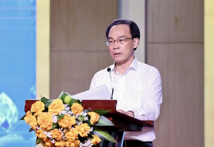 Bộ trưởng Giáo dục và Đào tạo Hoàng Minh Sơn phát biểu tại Hội nghị Giám đốc Sở Giáo dục và Đào tạo năm 2026. (Ảnh: NGUYỄN MẠNH)