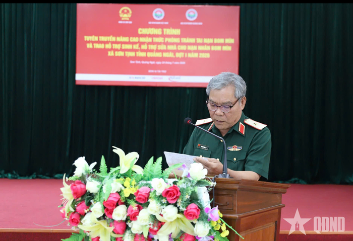  Thiếu tướng Nguyễn Ngọc Ân cho biết, các hộ gia đình nạn nhân bom mìn đã sử dụng tiền hỗ trợ, cải thiện đời sống, từng bước thoát nghèo và ổn định cuộc sống. 