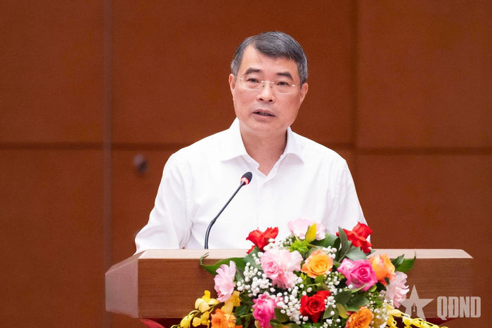 Thủ tướng Chính phủ Lê Minh Hưng phát biểu tại hội nghị. Ảnh: VŨ HIẾU
