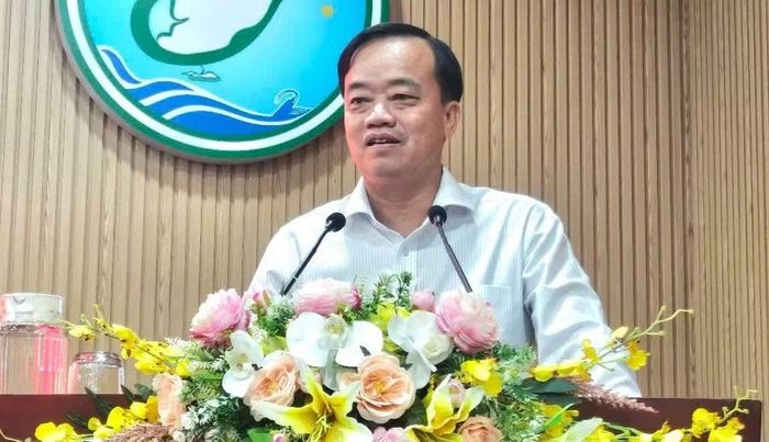 Ông Huỳnh Quốc Việt, Phó Bí thư Thường trực Tỉnh ủy Cà Mau phát biểu chỉ đạo.