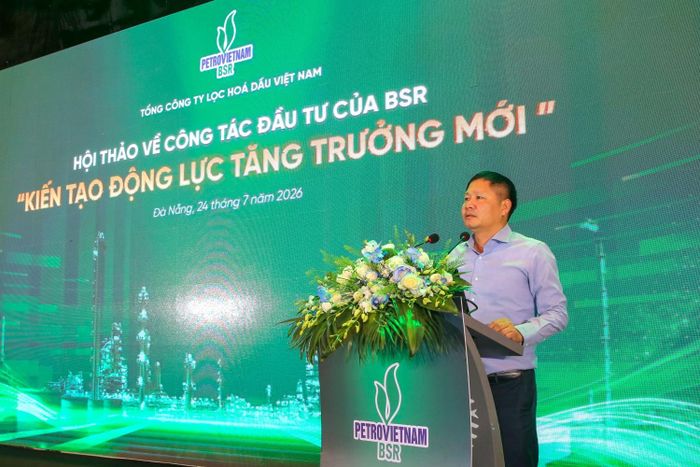 Chủ tịch HĐQT BSR Bùi Ngọc Dương phát biểu định hướng chiến lược đầu tư, kiến tạo động lực tăng trưởng mới cho BSR.
