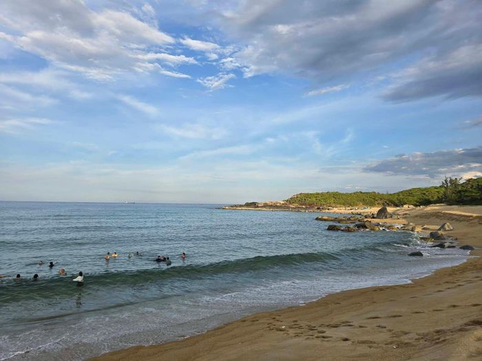 Bãi biển bình yên ở làng Gò Cỏ