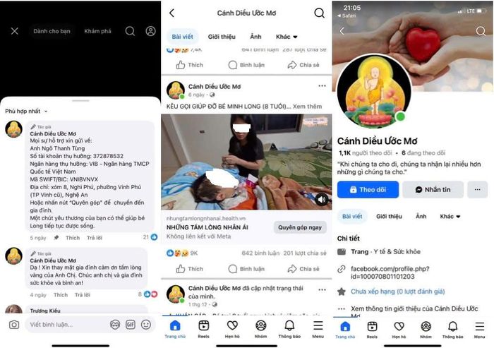 Trương Kim Bốn bị cáo buộc lập kênh fanpage "Cánh Diều Ước Mơ" để kêu gọi quyên góp từ thiện, sau đó chiếm đoạt. Ảnh: Công an Tuyên Quang