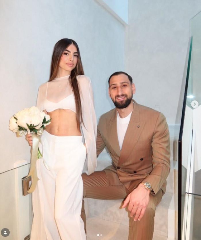 Donnarumma có tình yêu đẹp 10 năm với bạn gái thanh mai trúc mã trước khi làm đám cưới vào cuối tuần này. Cặp đôi đón con trai đầu lòng vào 2024. Ảnh: insta